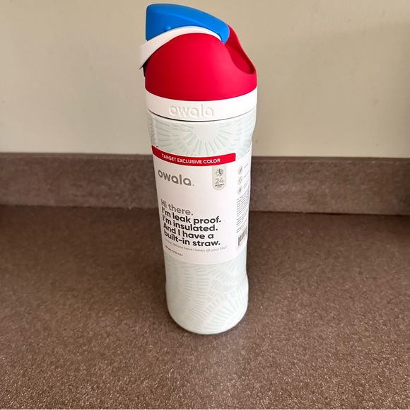 Owala Red White & Boom Glow in the Dark 24 fl oz FreeSip Water Bottle - Picture 11 of 12